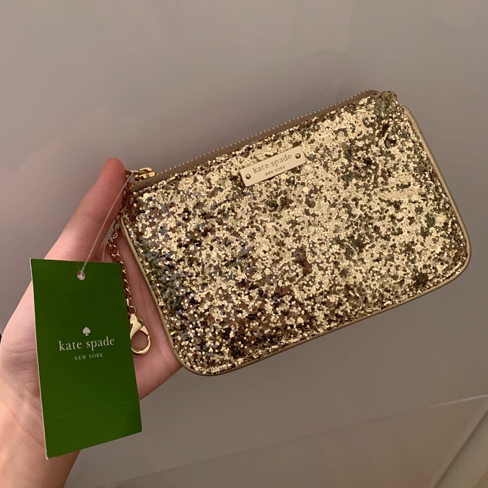 Gold Glittery Pouch